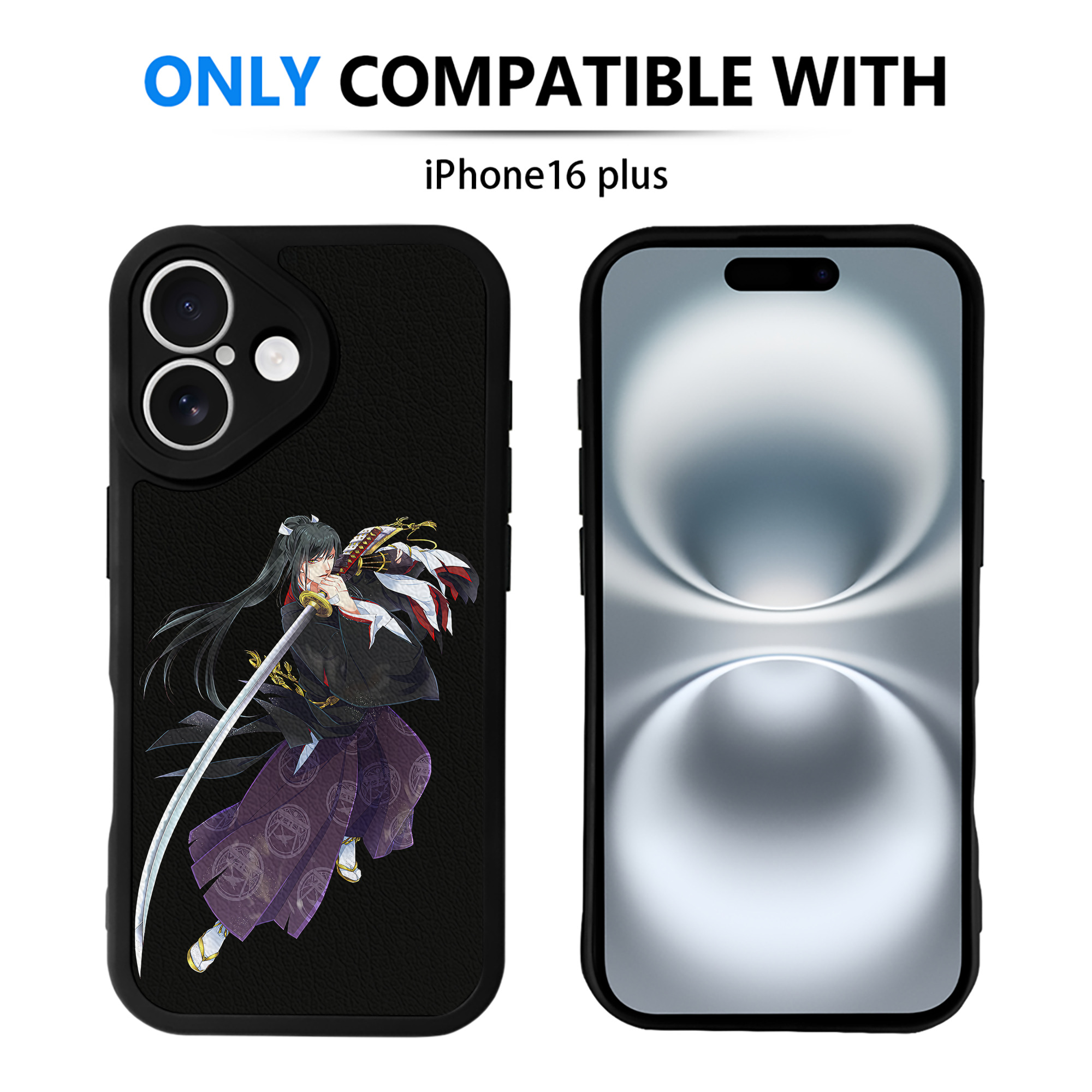（画像用） 刀剣乱舞 Touken Ranbu 【iPhone 16シリーズ対応】シリコンスマホケース（レザー調） 材質：シリコン